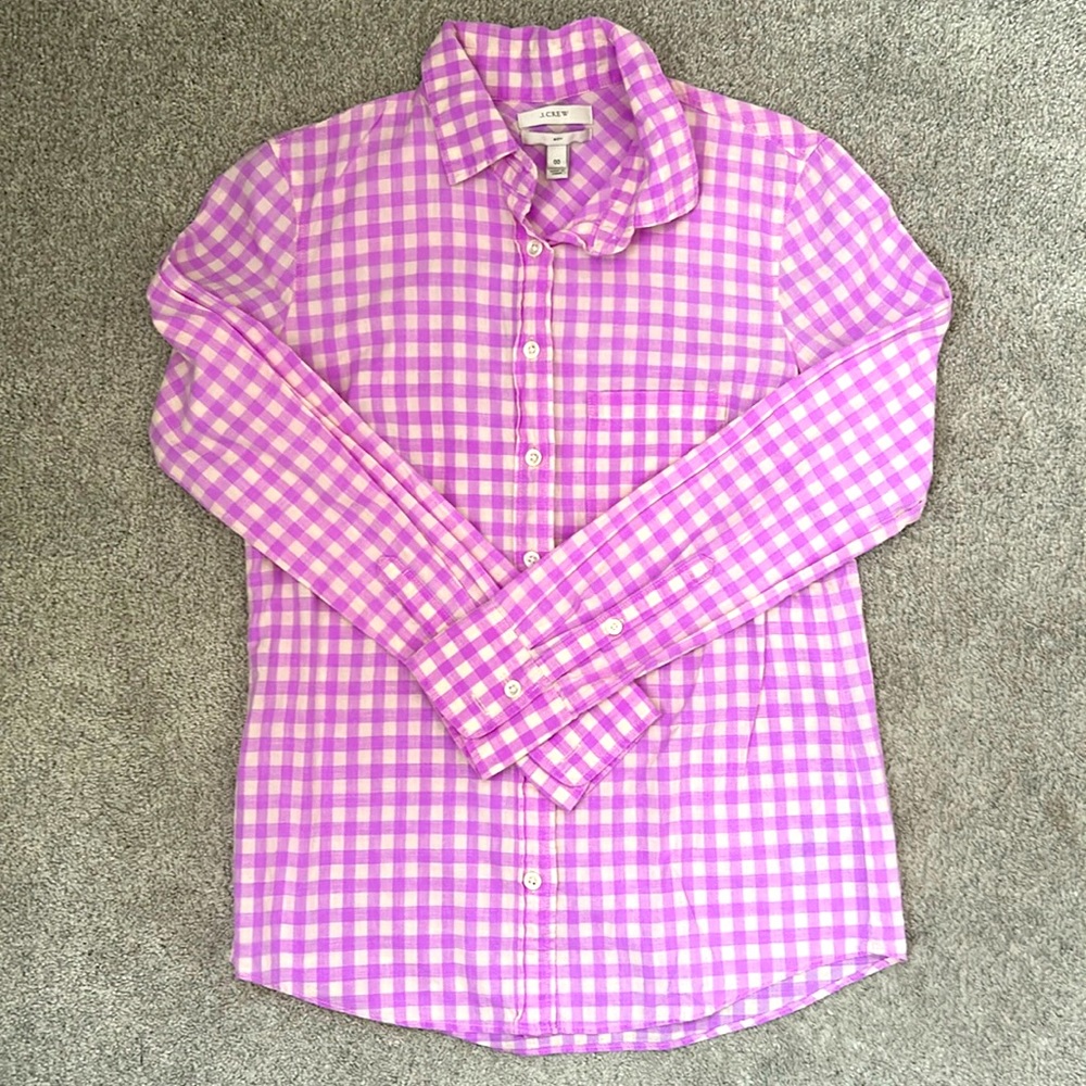 I. Crew Women’s Button-up Gingham Shirt